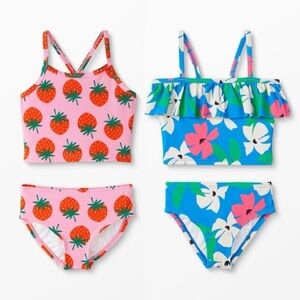 Hanna Andersson Printed Tankini 2 Piece Swimsuit Bundle